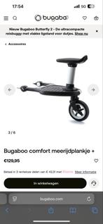 Bugaboo meerijdplankje met zitje. 1x gebruikt, Kinderen en Baby's, Kinderwagens en Combinaties, Ophalen of Verzenden, Zo goed als nieuw
