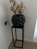 Zuil met vaas en decoratie, Huis en Inrichting, Ophalen, Zo goed als nieuw