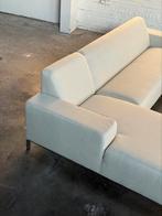 Gelderlands 6511 Design Bank | Ecru (NIEUWSTAAT), Metaal, 250 tot 300 cm, Bank Bankstel Sofa Zithoek Chaise Lounge Ottomane Zit Zetel