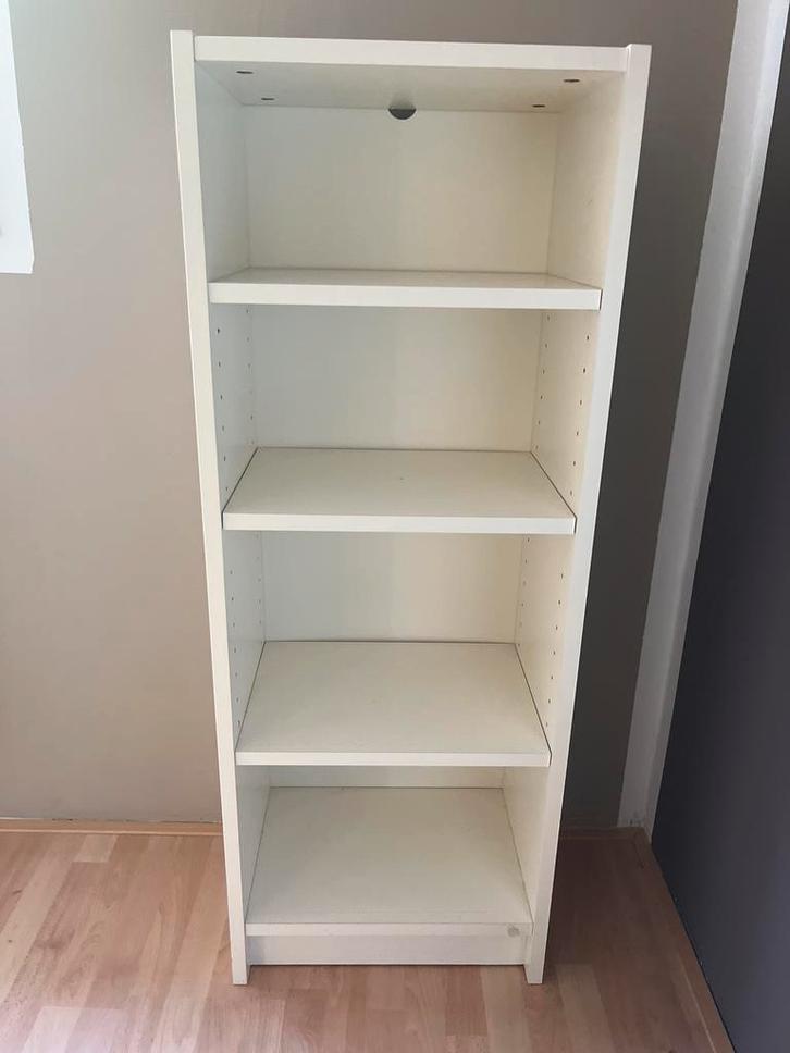 Witte Boekenkast met Planken, Huis en Inrichting, Kasten | Boekenkasten, Zo goed als nieuw, Minder dan 50 cm, 150 tot 200 cm, 25 tot 50 cm
