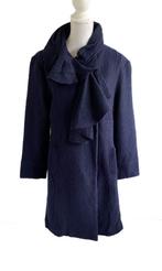 Mooie jas van Renée Derhy L, Blauw, Maison Derhy, Maat 42/44 (L), Rue du Faubourg Poissonnière,75010 Paris