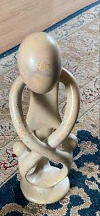 Speksteen Beeldje Abstracte Familie Sculptuur Kunstobject De, Ophalen of Verzenden