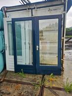 Tuindeuren hardhout met dubbelglas, Ophalen, 80 tot 100 cm, 200 tot 215 cm, Buitendeur