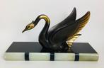 Vintage antiek design Art deco beeld Zwaan, Antiek en Kunst, Verzenden