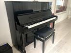 Piano met kruk en lamp, Muziek en Instrumenten, Piano's, Ophalen, Gebruikt, Zwart, Piano
