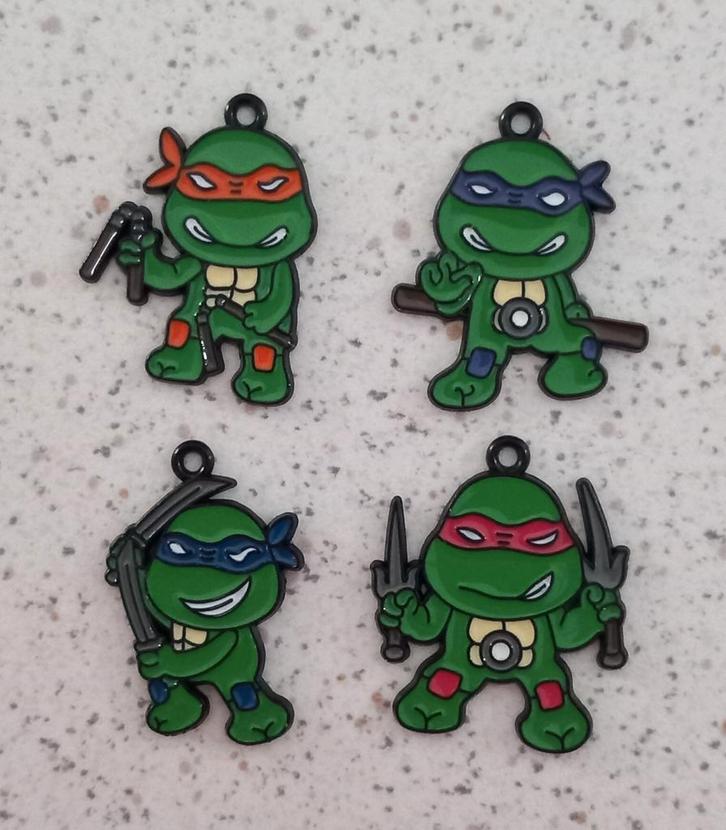Turtles metalen bedels, Hobby en Vrije tijd, Kralen en Sieraden maken, Nieuw, Bedel, Ophalen of Verzenden