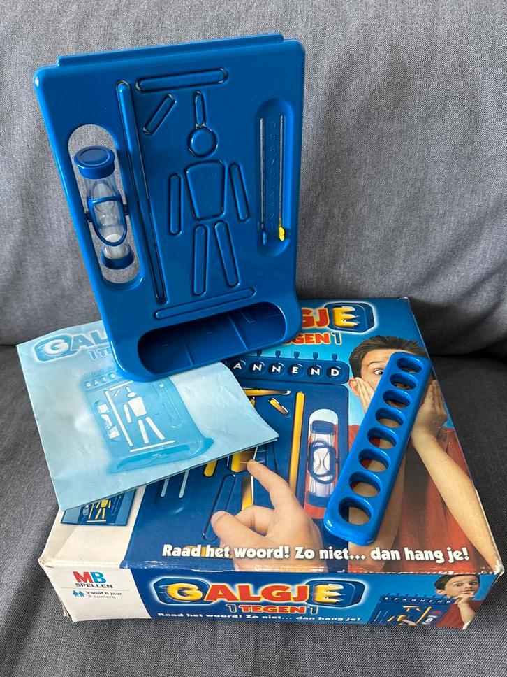 Galgje Bordspel - MB Spellen, Hobby en Vrije tijd, Gezelschapsspellen | Bordspellen, Gebruikt, Een of twee spelers, Reisspel, Ophalen