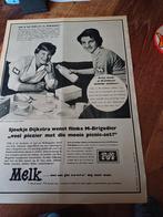 Advertentie Met melk meer mans Sjoukje Dijkstra 1959, Ophalen of Verzenden