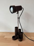 Vintage bureaulamp Fischer Leuchten jaren ’70 – Duitsland, Gebruikt, Ophalen of Verzenden, Vintage, Retro, Pennenbak, Minder dan 50 cm