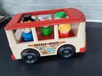 Fischer-price mini-bus met 5 popjes stickers gaaf jaren ' 80, Kinderen en Baby's, Speelgoed | Fisher-Price, Ophalen of Verzenden