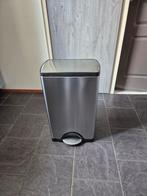 Simplehuman prullenbak 36 liter, Met pedaal, 50 tot 75 cm, Ophalen of Verzenden, Zo goed als nieuw