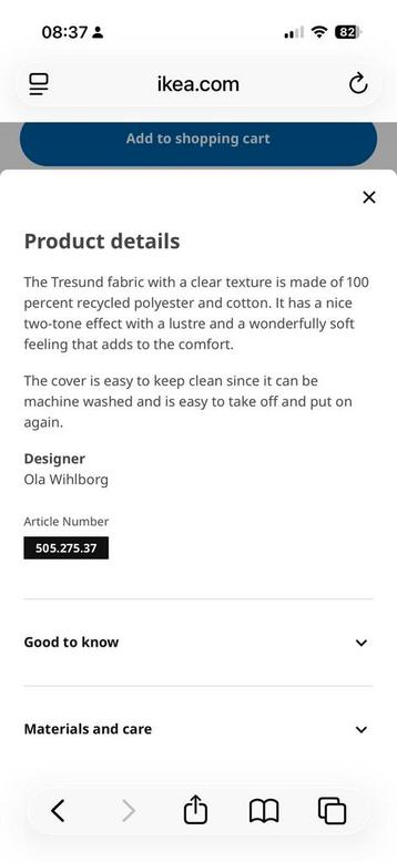 KIVIK hocker met opbergruimte – Footstool with storage Beige - afbeelding 11