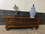 Chinees tv dressoir kast chinese lowboard massief 188 cm, Huis en Inrichting, Kasten | Televisiemeubels, Verburgt Vintage, 150 tot 200 cm