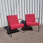 2 rode stoelen, Ophalen, Gebruikt, Minder dan 75 cm, Stof