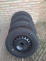 Set winterbanden Continental (165/70 R14 T) met stalen velg, Auto-onderdelen, Ophalen, 14 inch, Gebruikt, Banden en Velgen