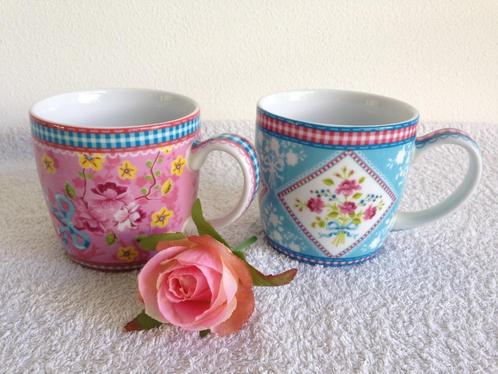 💖2 Mooie PIP Studio Royal Raja MOKKEN/ BEKERS., Huis en Inrichting, Keuken | Servies, Zo goed als nieuw, Kop(pen) en/of Schotel(s)