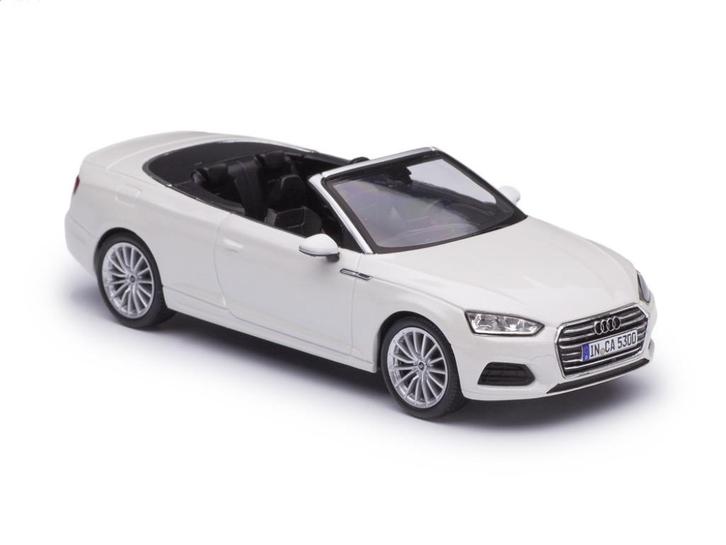 Audi A5 Convertible Open Cabriolet Gletsjer Wit 2017 Spark, Hobby en Vrije tijd, Modelauto's | 1:43, Nieuw, Auto, Overige merken
