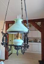 Mooie antieke zachtgroene olielamp, Antiek en Kunst, Antiek | Lampen, Ophalen