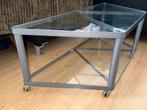 Glazen TV Meubel, Huis en Inrichting, Tafels | Salontafels, Ophalen, 100 tot 150 cm, Minder dan 50 cm, Overige vormen