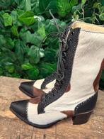 Nieuwe retro Vintage ponyhair  Sendra laars maat 36, Zwart, Nieuw, Ophalen of Verzenden, Sendra