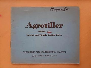 Agrotiller Model TU Handleiding - 60/70 inch Trailing Types beschikbaar voor biedingen