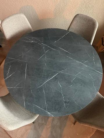 IKEA Mariedamm ronde tafel marmer look beschikbaar voor biedingen