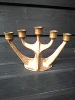 5 armige kandelaar Brutalistische, Ophalen of Verzenden, Koper of Brons