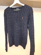 Ralph Lauren trui maat L - donkerblauw, Kleding | Dames, T-shirts, Ophalen, Blauw, Zo goed als nieuw, Lange mouw