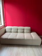 Stoffen bank/chaise lounge, Huis en Inrichting, Slaapkamer | Slaapbanken, Ophalen, 190 cm of minder, Crème, 160 cm