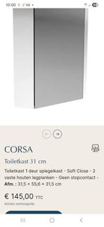 Hoek spiegelkast nieuw, Ophalen, Kunststof, Nieuw, 40 liter of meer