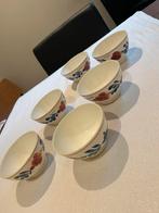 6 schaaltjes Boeren Bont, Huis en Inrichting, Keuken | Servies, Ophalen of Verzenden, Zo goed als nieuw, Overige stijlen, Schaal of Schalen
