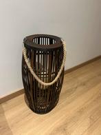 Houten lantaarn, Huis en Inrichting, Woonaccessoires | Kandelaars en Kaarsen, Ophalen, Zo goed als nieuw, Hout