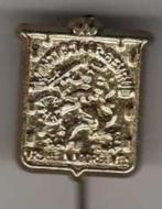 Speldje TWINTIG JAAR BEVRIJD VRIJHEID DOORGEVEN LEEUW (A2), Verzamelen, Speldjes, Pins en Buttons, Verzenden, Zo goed als nieuw