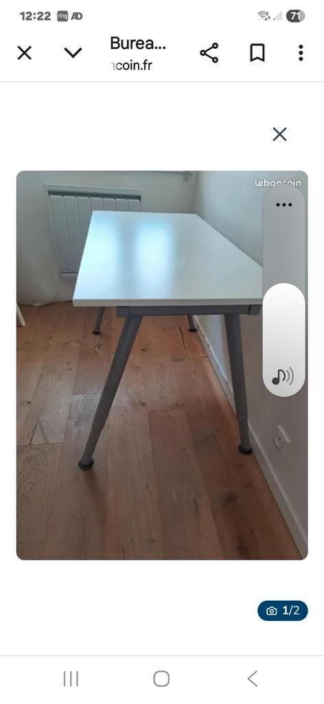 Ikea Galant bureau 80 x 60, Huis en Inrichting, Bureaus, Zo goed als nieuw, Ophalen of Verzenden