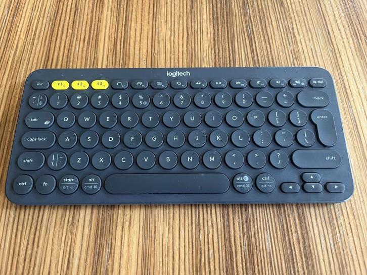 Logitech Wireless Bluetooth K380, Computers en Software, Toetsenborden, Gebruikt, Qwerty, Draadloos, Multimediatoetsen, Ophalen