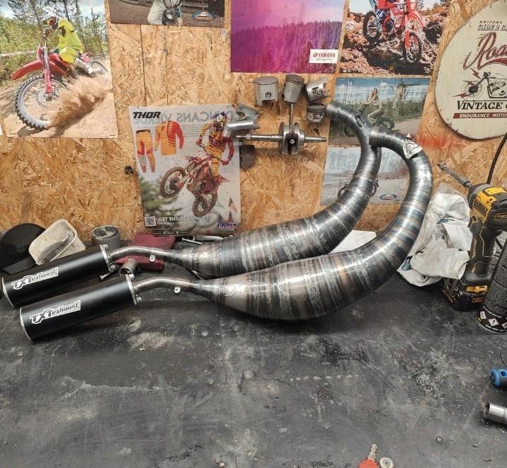 Txt v28 am6 85-96cc uitlaat, Fietsen en Brommers, Brommers | Tuning en Styling, Zo goed als nieuw, Ophalen of Verzenden