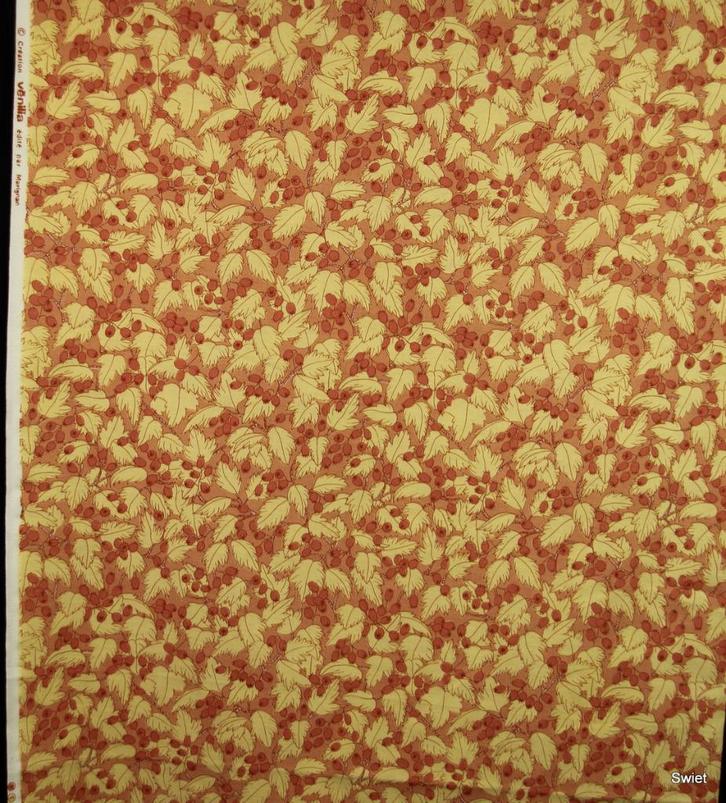 11007 Originele vintage retro stof stoffen gordijnstof Swiet, Hobby en Vrije tijd, Stoffen en Lappen, Nieuw, Katoen, 120 cm of meer