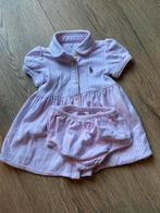 Ralph Lauren wit/roze gestreept jurkje met broekje maat 3M, Meisje, Jurkje of Rokje, Ophalen of Verzenden, Zo goed als nieuw