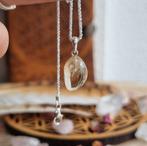 Citrien hanger 925 zilver, Ophalen of Verzenden, Mineraal