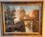 Te koop: schilderij Giethoorn, Ophalen of Verzenden