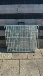 Zilvere honden bench (H)61cm, (L)61cm, (B)54cm, Dieren en Toebehoren, Ophalen, Gebruikt