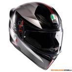 AGV K1 S E2206 Lap Matt Integraalhelm, Zwart-Grijs-Rood, Ophalen of Verzenden, Nieuw met kaartje