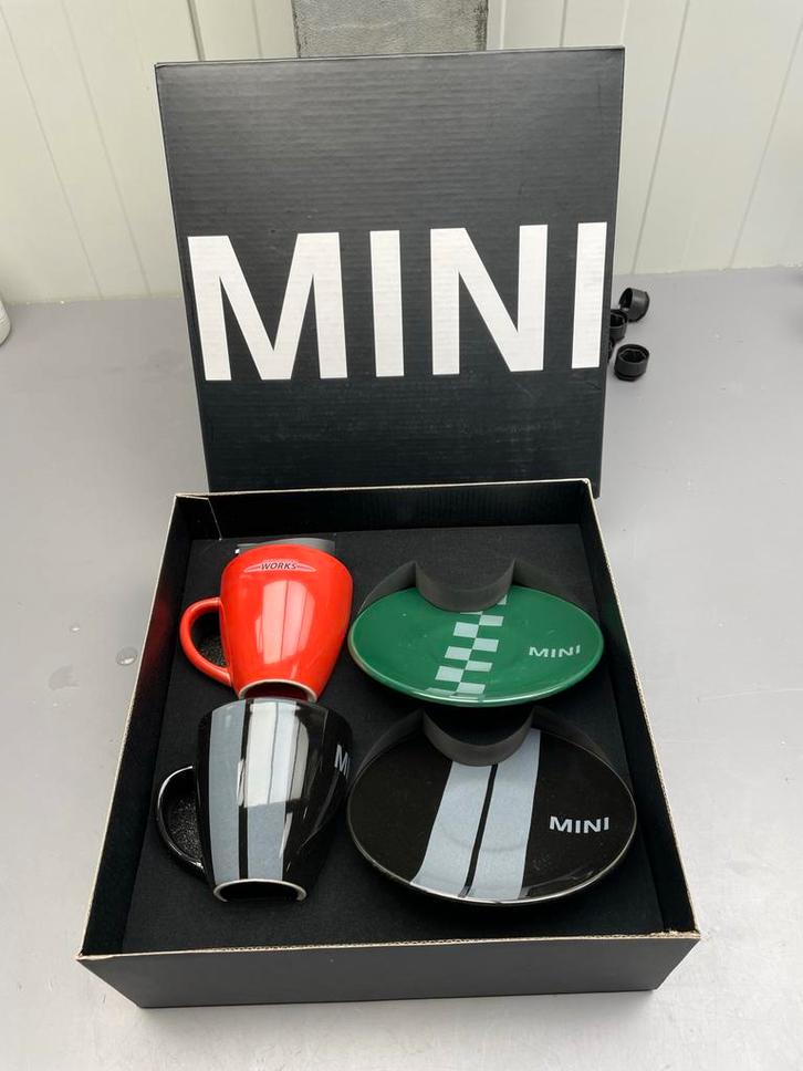 Mini Cooper Koffie Mokken Set - Nieuwstaat, Witgoed en Apparatuur, Koffiemachine-accessoires, Nieuw, Ophalen