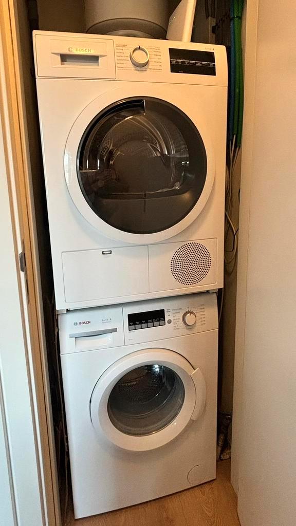 Bosch Wasmachine & Droger als nieuw!, Witgoed en Apparatuur, Wasmachines, Zo goed als nieuw, Voorlader, 6 tot 8 kg, 85 tot 90 cm