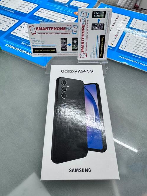 samsung galaxy a54 5g 128gb a.graphite nieuw+bon+garantie, Telecommunicatie, Mobiele telefoons | Toebehoren en Onderdelen, Nieuw