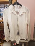 Witte blouse en ketting, Ophalen, Zo goed als nieuw, Maat 38/40 (M), Wit