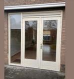 Hardhouten kozijn hardhouten tuindeuren dubbel glas, Doe-het-zelf en Verbouw, Kozijnen en Schuifpuien, Ophalen of Verzenden, Zo goed als nieuw