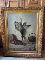 Klassiek Stilleven Schilderij M. Volkhemer - Olieverf op Doe, Antiek en Kunst, Kunst | Schilderijen | Klassiek, Ophalen