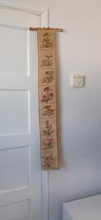 Antiek/Vintage Schellekoord - Geborduurd met Bloemmotief
103, Ophalen of Verzenden