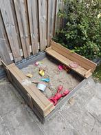AXI Ella zandbak 100x95 cm met bankjes, Kinderen en Baby's, Speelgoed | Buiten | Zandbakken, Ophalen, Gebruikt